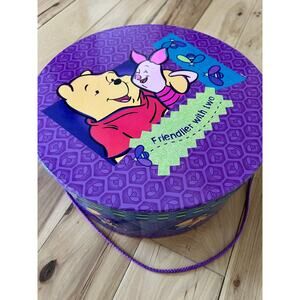 Winnie the Pooh Vintage Hat Box 13inch, great Condition